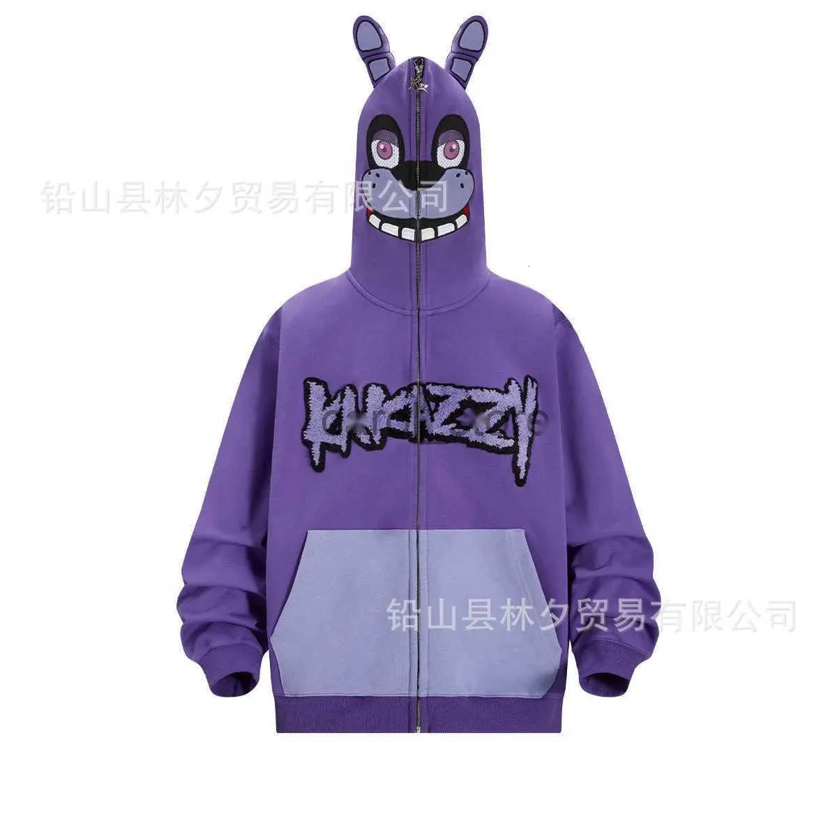 Kakazzy Mens Hoodie Trendy American Halloween Full Zip Kakazzy Mens Hoodie Trendy American Halloween Full Zip