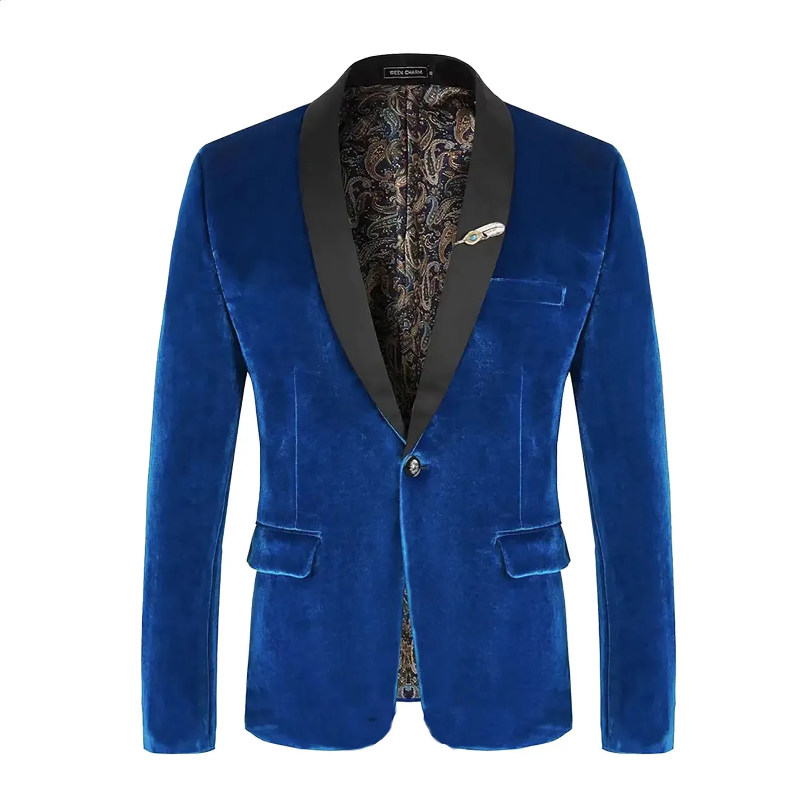 Mens Velvet Suit Jacket Formal Dress Blazer One Button Lapel Red Acetate  Four Seasons from Dhgate Men's Suits & Blazers - price 83.54