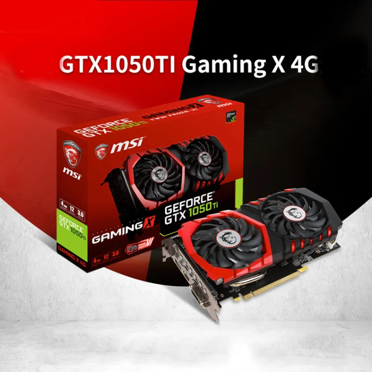 MSI GTX 1050 TI GAMING X 4G 128BIT GDDR5 GDDR5 PCI E 3.0 NVIDIA GEFORCE GTX 1050 Carte video graphique HDMI407