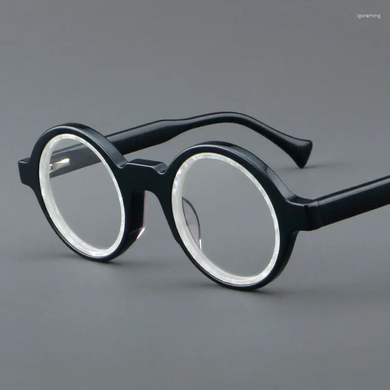Retro Small Frame Glasses Vintage Style Round Eyeglasses For Men