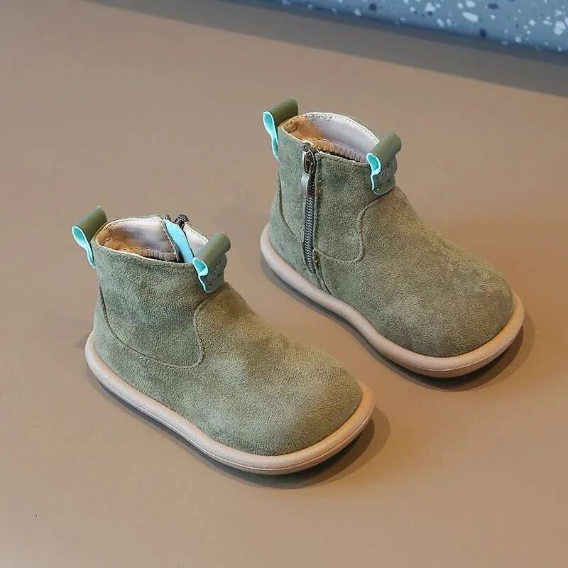 Herfst Winter Baby Jongens Meisjes Oxford Suède Kinderen Casual Outdoor Antislip Baby Schoenen Pluche Kinderen Enkellaarsjes_voghion.com