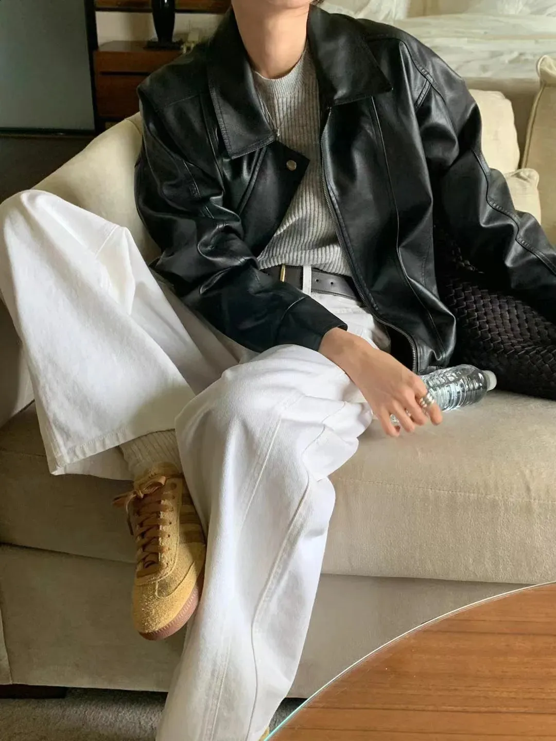 クラネ　clane EGG FAKE LEATHER JACKET CLANE（クラネ）の「CLANE クラネ “EGG FAKE LEATHER JACKET