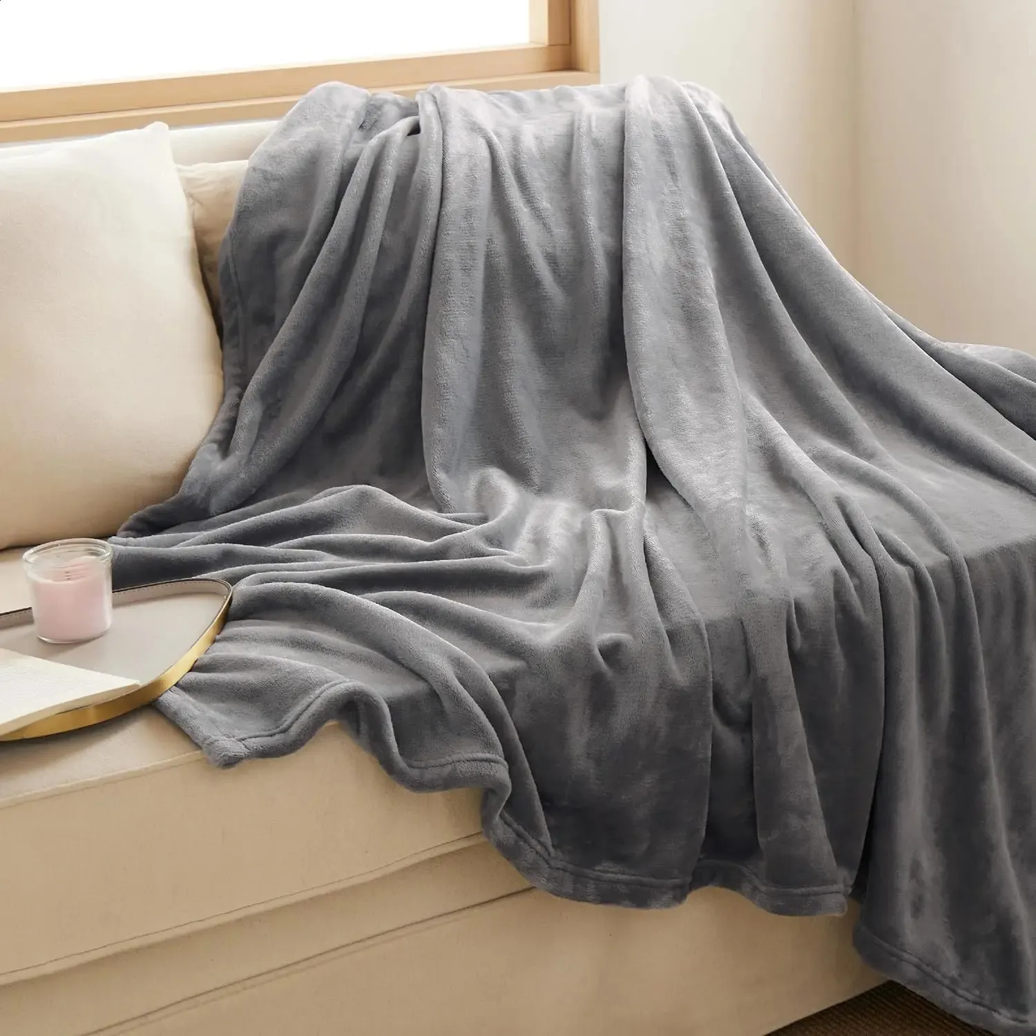 Amazon King Size Thick Sherpa Blanket Soft Fleece Blanket For