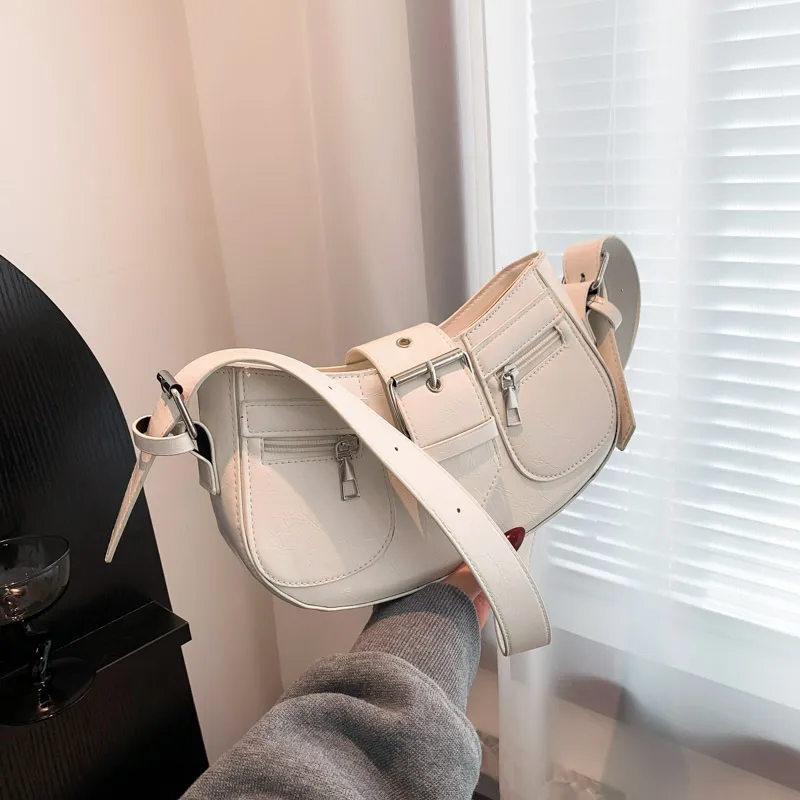 バッグ drawstring real leather sholder bag Y2K drawstring real leather sholder bag Y2K