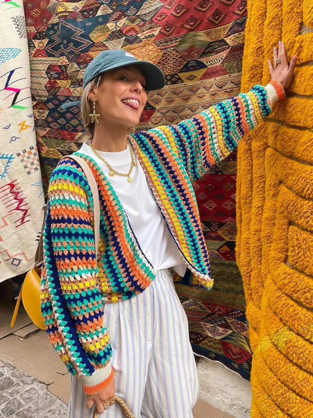 Suéter De Mujer Suéter De Diseñador Rayado A Rayas Holgazina