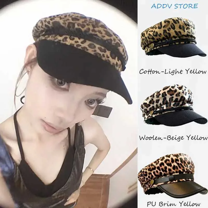 Leopard Cheetah Print Beanie Hat Winter Knit Skull Cap Warm