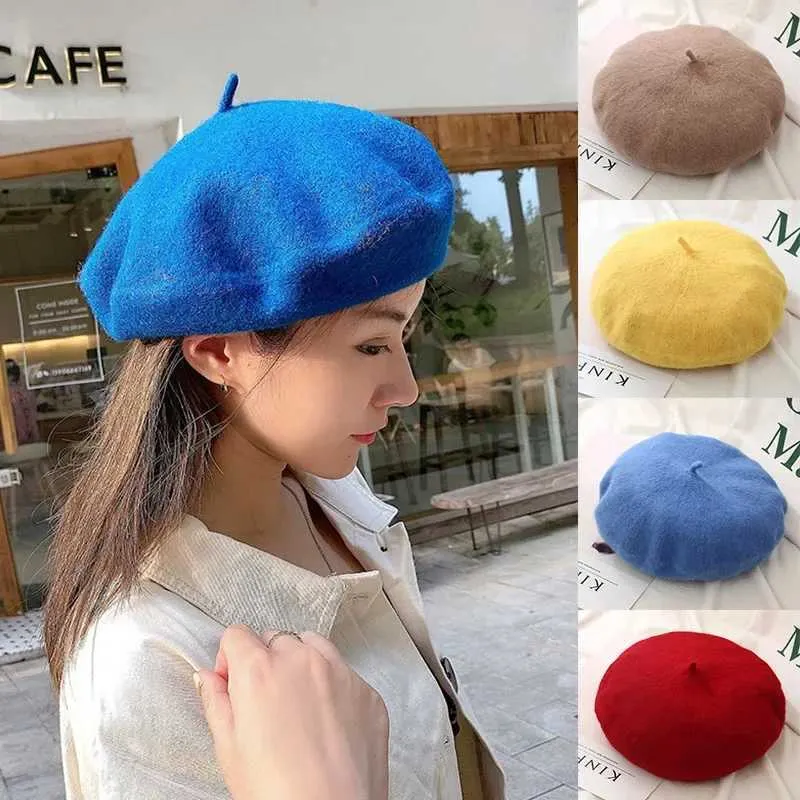 W240928 Womens Wool Beret French Style Artist... From  display picture 1