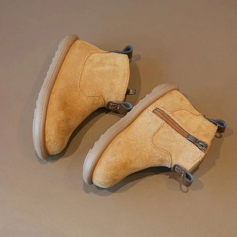 Herfst Winter Baby Jongens Meisjes Oxford Suède Kinderen Casual Outdoor Antislip Baby Schoenen Pluche Kinderen Enkellaarsjes_voghion.com