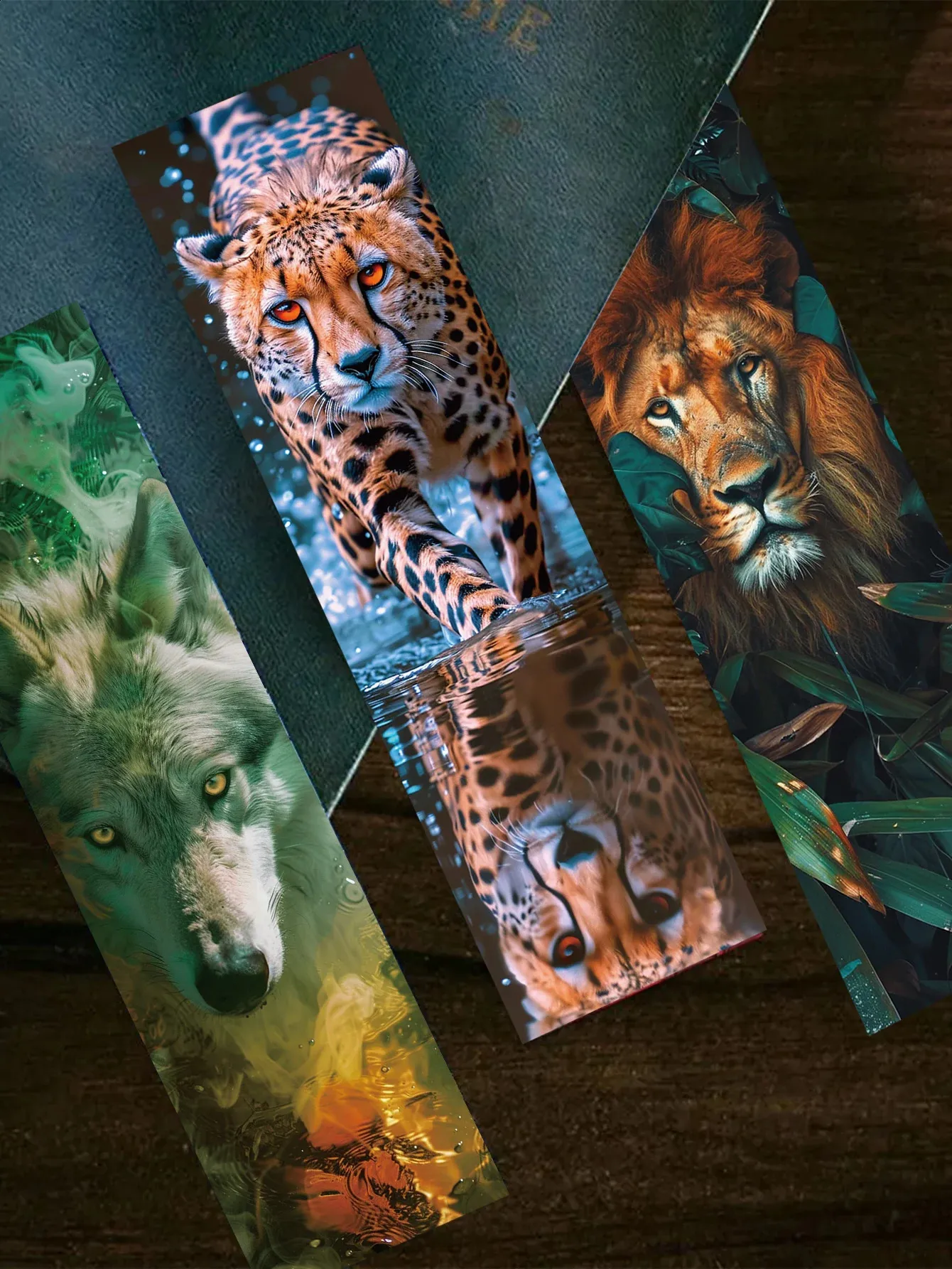 Wild Animal Bookmarks Decorative Reading Page Tags Book Tagging Cards ...