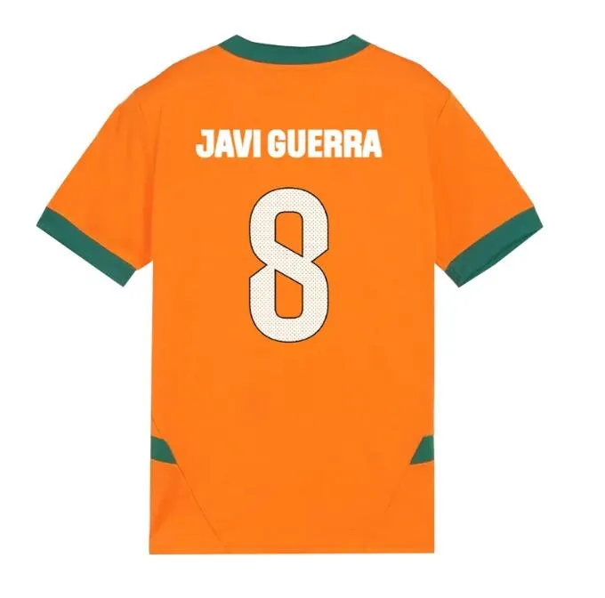 Camiseta Valencia CF 2024-2025 naranja dorsal javi