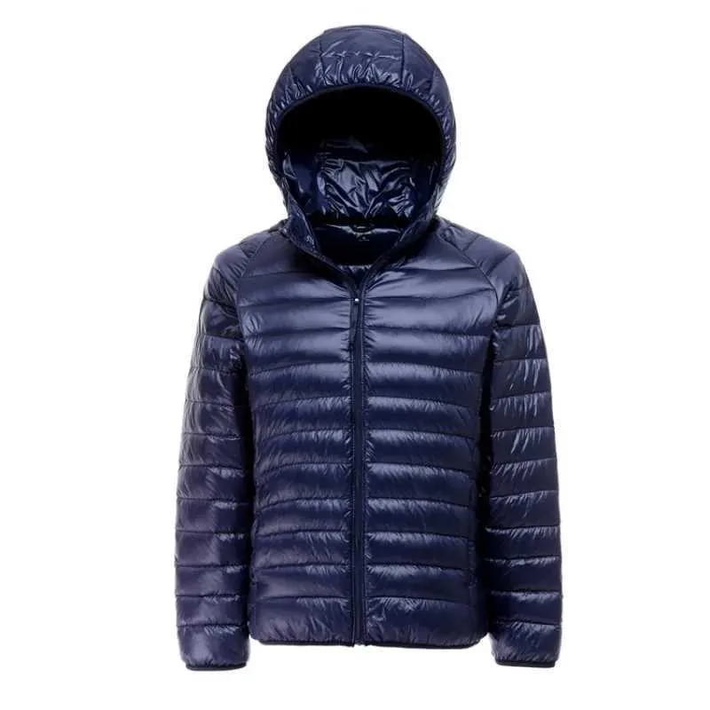 Doudoune Homme Légère En Duvet De Canard - Grande Taille XXXXL, Bleu