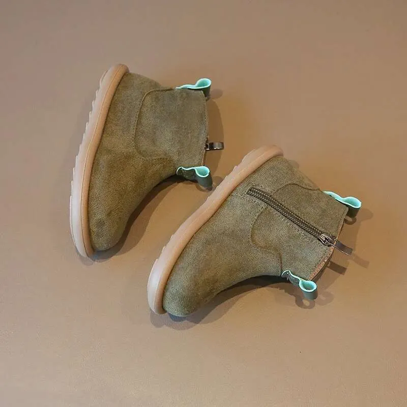 Herfst Winter Baby Jongens Meisjes Oxford Suède Kinderen Casual Outdoor Antislip Baby Schoenen Pluche Kinderen Enkellaarsjes_voghion.com