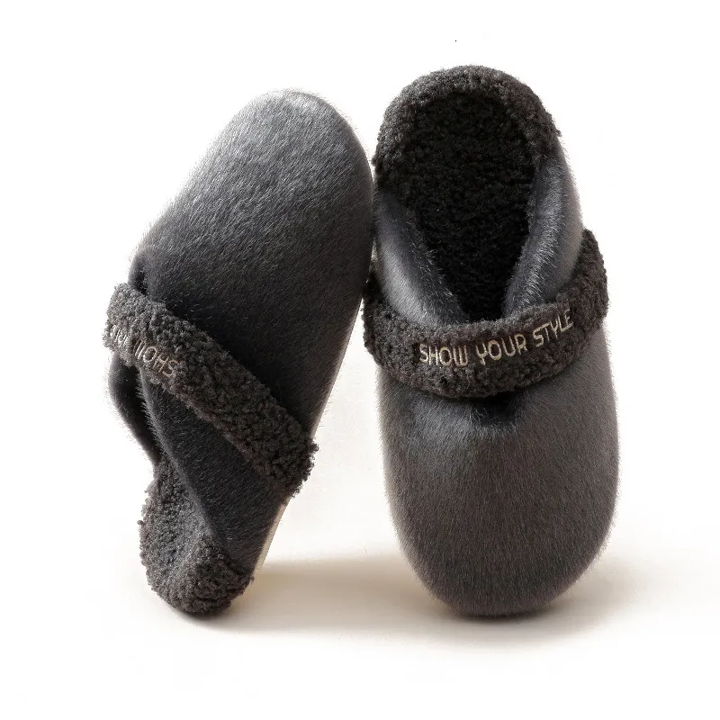 Cotton Slippers for Women Waterproof Home Shoes with Thickened Velvet,  Anti-Slip Soft Sole, Ideal Maternity Slippers for Postpartum Comfort,