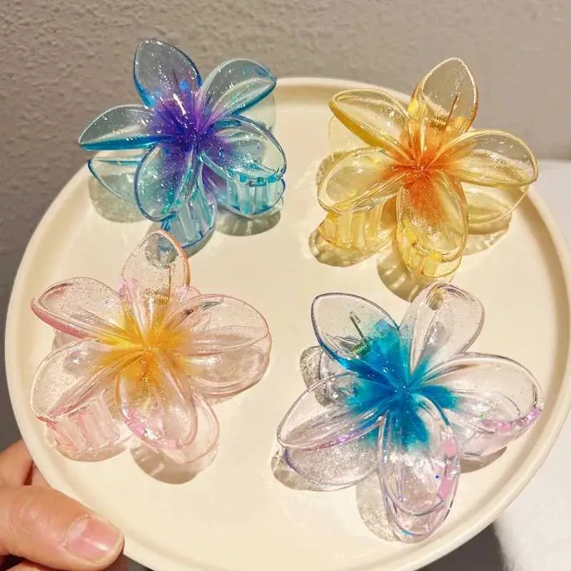 12,7 Cm Große Klauenclips Für Dickes Haar – 4 Stück, In Verschiedenen Farben, Mit Starker Feder