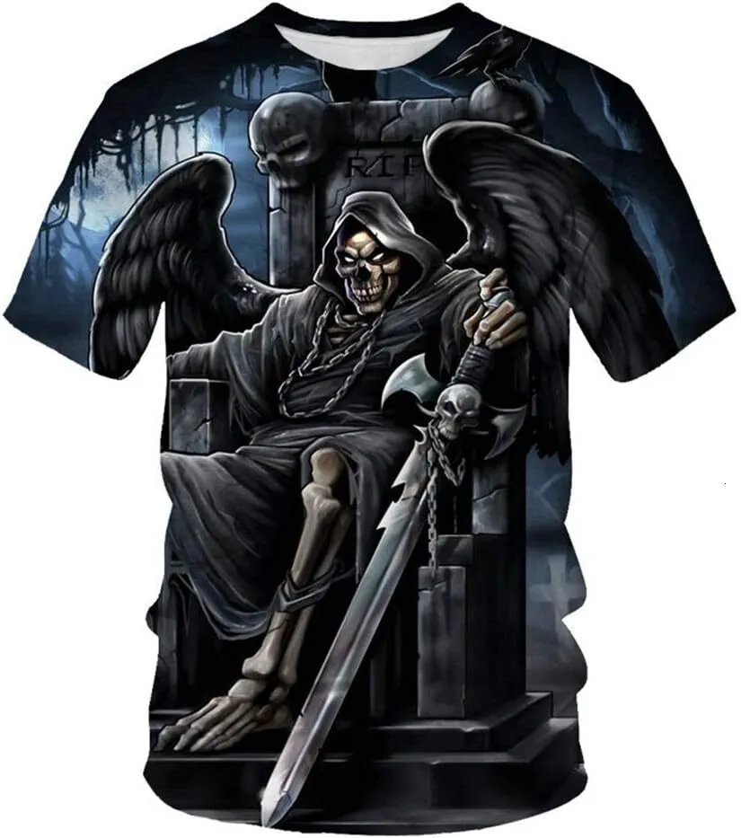 Camiseta Oversize Italia Bandera Con Calavera - Diseño Divertido Para Hombre - Tallas S A XXXXXL