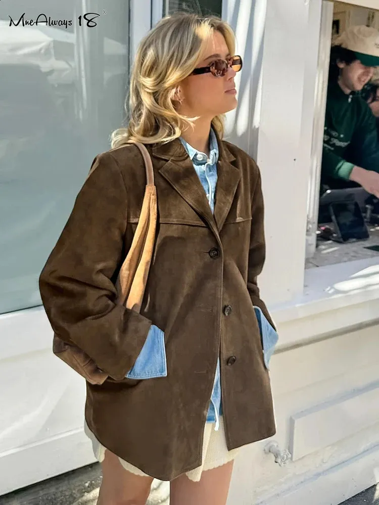 Blazer Donna In Velluto Maniche Lunghe - Colletto Dentellato, Tasche Con Patta, Taglie S-2XL - 2