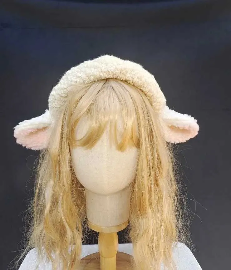 Save Big on Bulk Winter Hat With Ears Knit Hat With Cat Ears, Wool Hat With  Ear Flaps Cute Lamb Ear Beret, Autumn Winter Milk White Hat, Soft Wool
