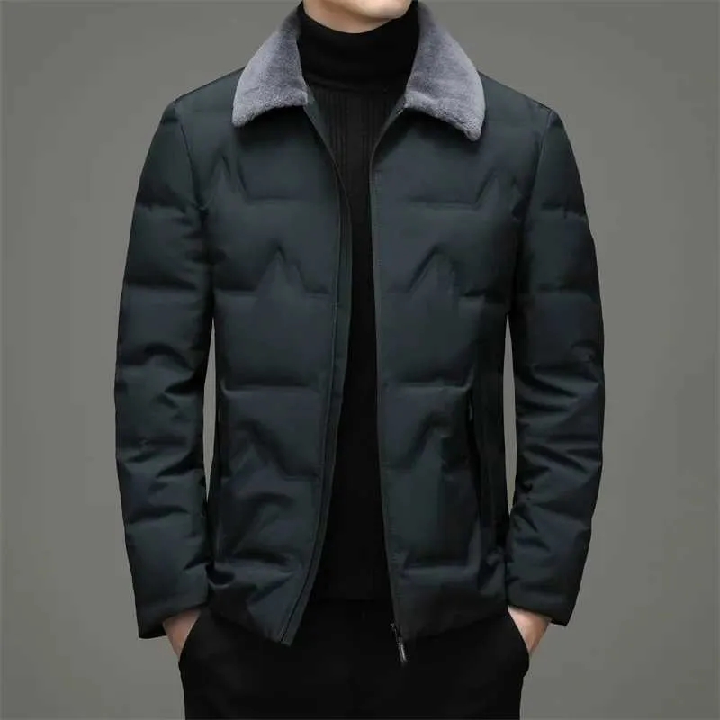 Men's Lightweight White Duck Down puffer jacket