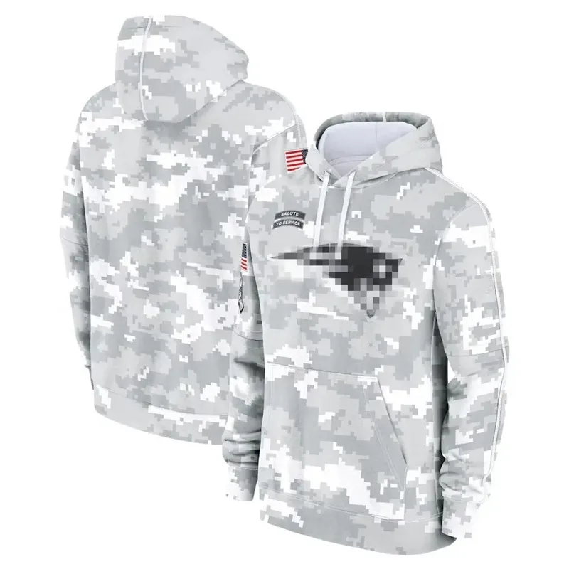 Patriots Arctic Camo Fleece Pullover Hoodie Salute to Service