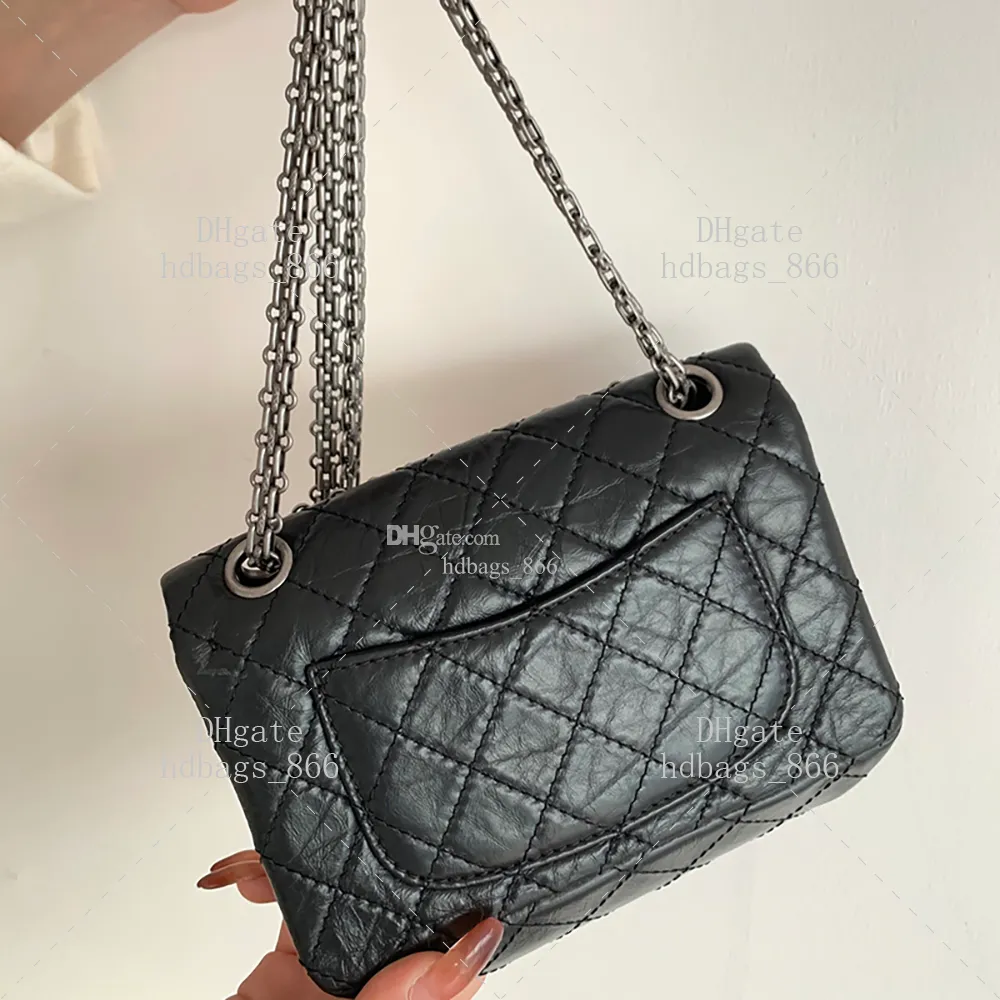 Vintage Shoulder Bag Calfskin Flap Bag 20CM Mirror Quality Mini Handbag Chain Crossbody Bag With Box 24C07 From 341 73 DHgate