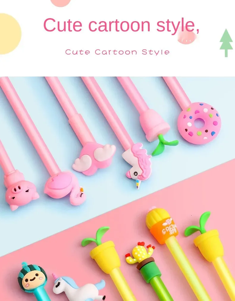 Wholesale 30 Kawaii Gel Pen Set 0.38/0.5mm Cute Black Ink Wholesale 30 Kawaii Gel Pen Set 0.38/0.5mm Cute Black Ink