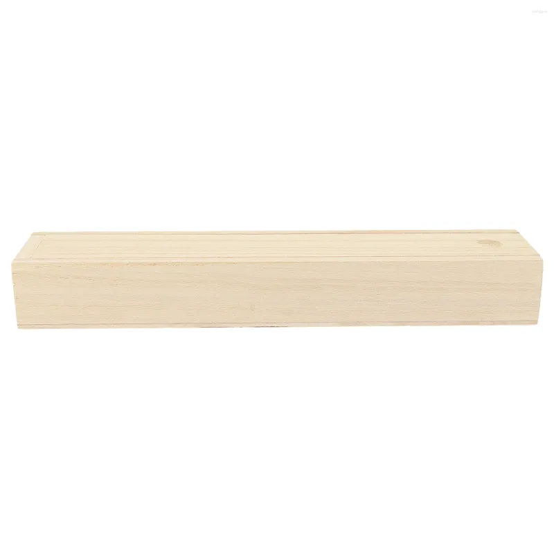 Confezione regalo Scatola portaoggetti estraibile Scatola di legno Custodia per articoli vari Gingillo Organizzatore di gioielli Piccolo supporto Orecchino quadrato