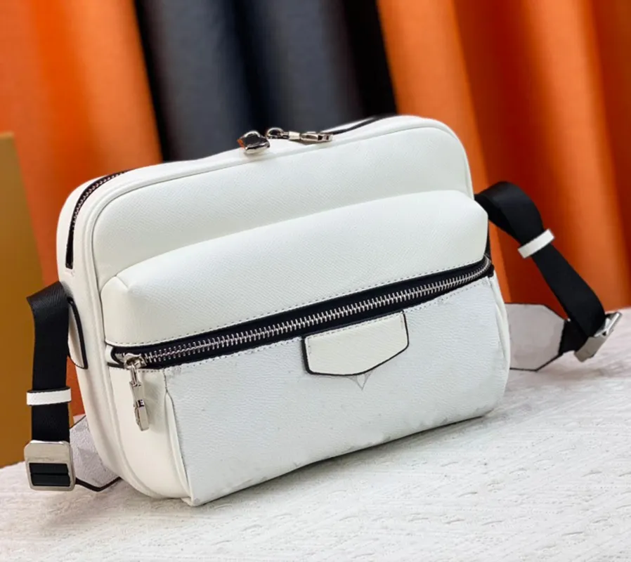 Nuove borse Borsa da uomo Borsa a tracolla designer spalla colore bianco moda classica retrò valigetta di alta qualità Briefcase13140