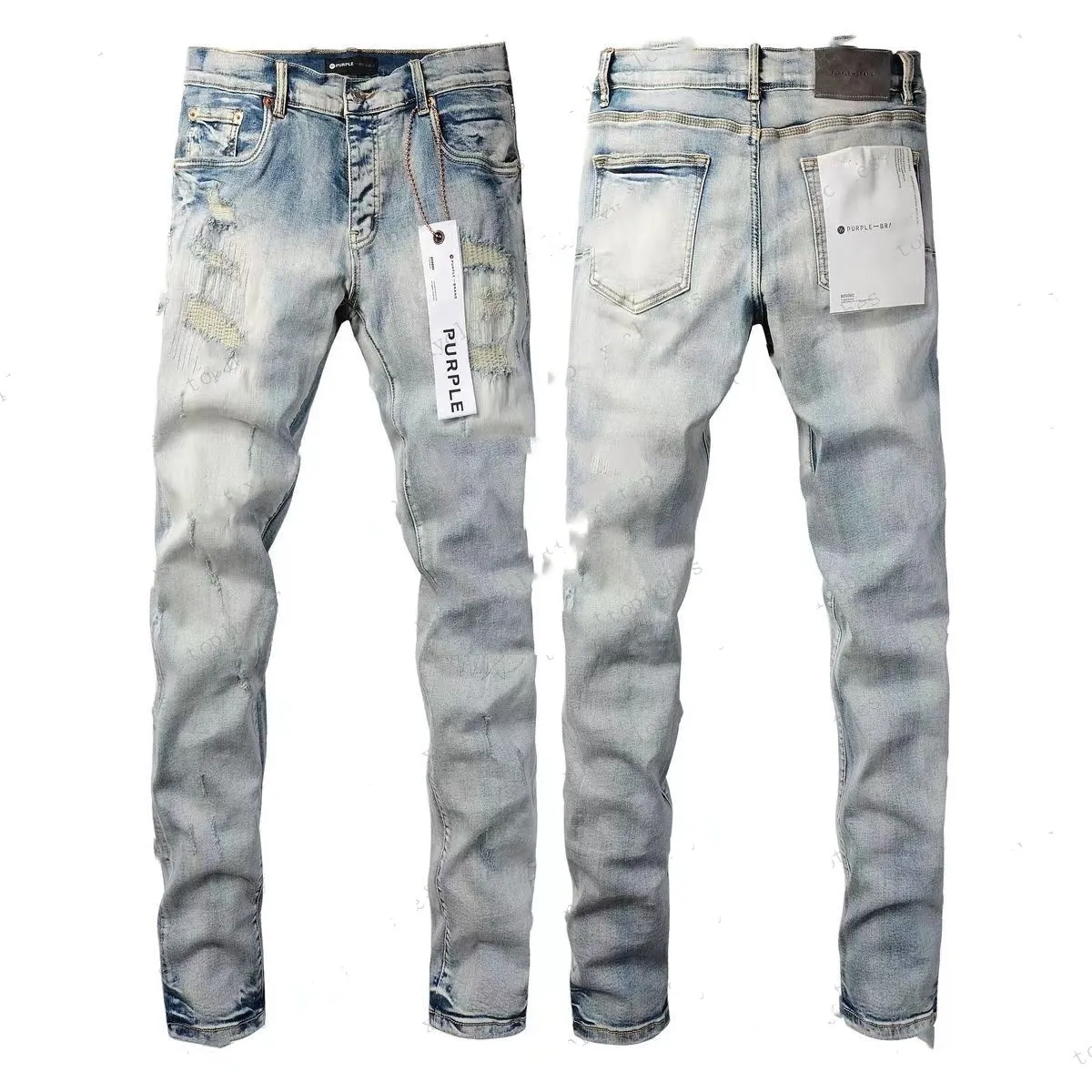 denim Purple Jeans Denim Pantalons Jeans pour hommes Designer Jean Hommes Noir Haut de gamme Qualité Conception droite Rétro Streetwear Pantalon de survêtement décontracté Designers Joggers Pant