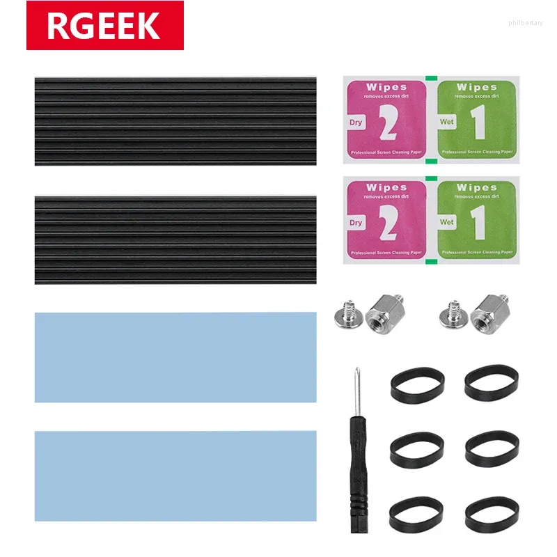 Datorkylningar 2st M.2 SSD kylfläns NVME NGFF 2280 Solid State hårddisk aluminium kylkylare radiator termisk kylplatta för PC