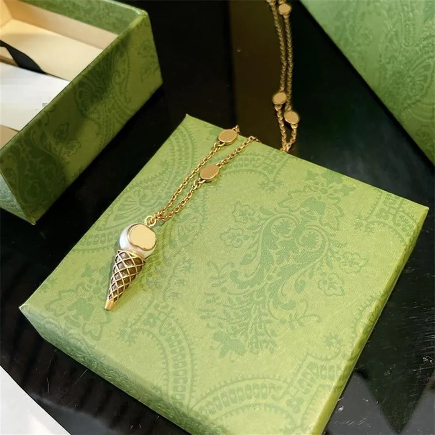Designer colar feminino luxo pingente colares de alta qualidade pérola moda hazelite ajustável colar masculino jóias presente engagemente3467