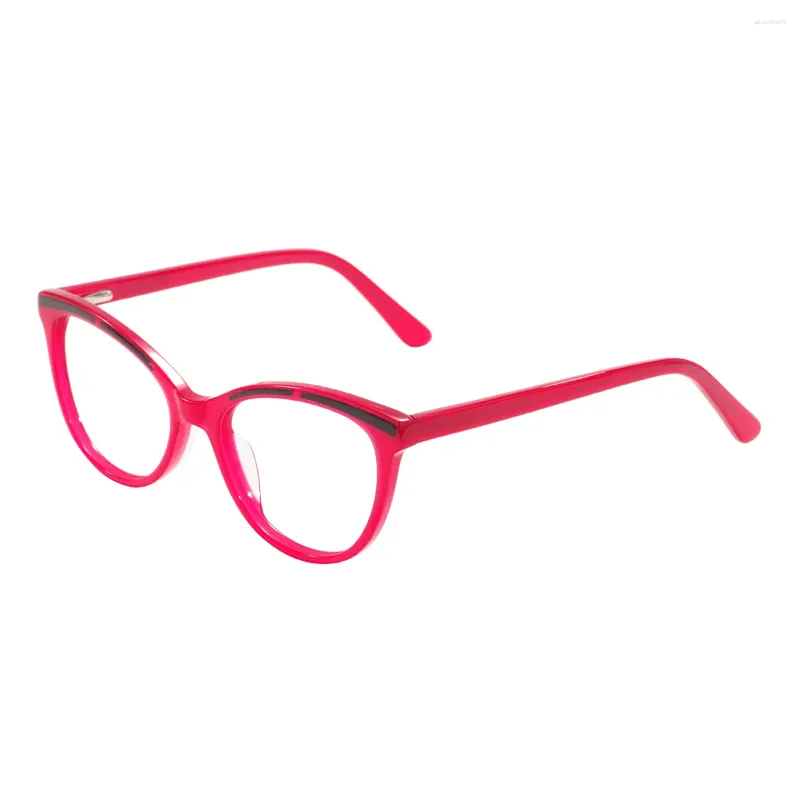 Sunglasses Frames Children Acetate Cat Eye Glasses With Spring Hinge For Prescription Lenses