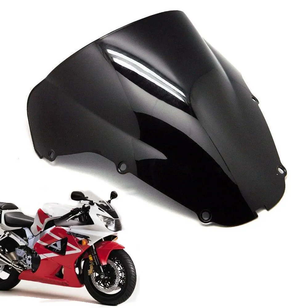 Motorcycle Clear Black Double Bubble Voorruit Voorruit ABS Fit Voor Honda CBR929RR 2000-2001