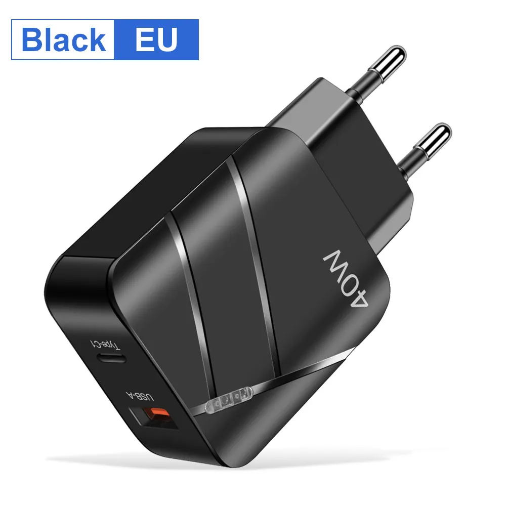 Fast Quick Charging 40W 3A USB C Wall  Portable Power Adapters For Ipad 2 3 4 Iphone 14 15 Samsung Xiaomi  Htc Android phone