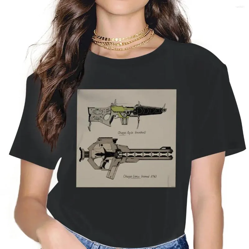 Dames T-shirts Spacer Guns Dames T-shirts Rimworld Game Esthetische Vintage Vrouwelijke Kleding Losse Katoenen Grafische Kleding