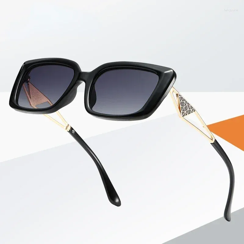 Солнцезащитные очки 2024, модные женские винтажные квадратные солнцезащитные очки «кошачий глаз» для мужчин, женские повседневные очки для вождения UV400 Lentes De Sol