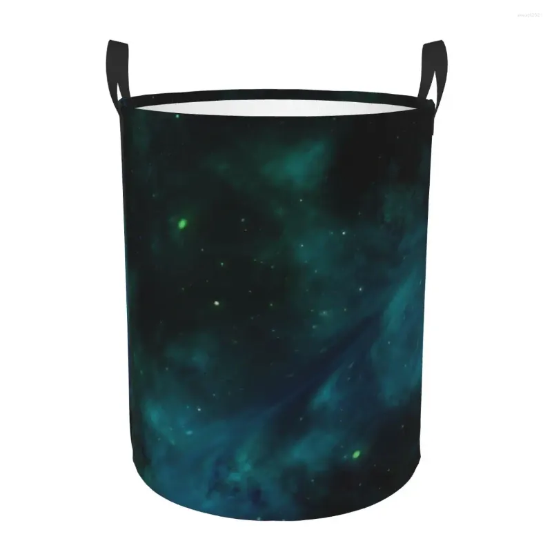 Bolsas de lavandería Cesta sucia Espacio Universo Cosmos Galaxy Ropa plegable Almacenamiento Cubo Juguete Hogar Organizador impermeable