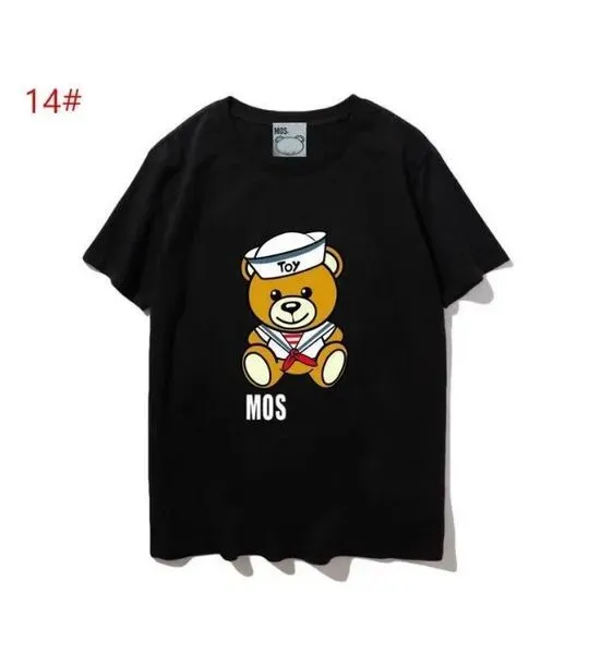 Moschino Sunmmer Femmes Hommes Designers T-shirts T-shirts T-shirts Lettre de mode Impression à manches courtes Lady Tees Luxurys Vêtements décontractés Tops T-shirts Vêtements 594