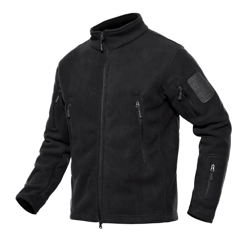 Opstaande kraag Militaire Tactische Jas Jas Heren Winter Fleece Jas Heren Thermische Jassen Leger Casual Kleding 231229