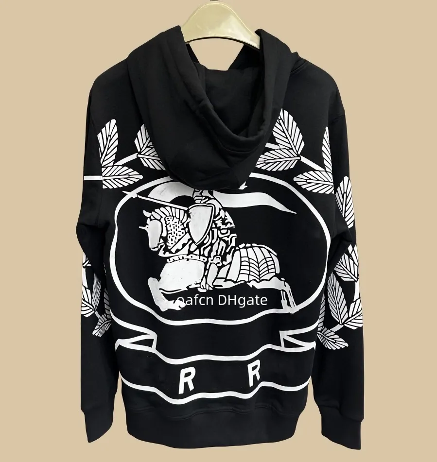 Designer herenhoodie Herensweater Pullover Mode Heren Herfst/Winter Lange mouwen Ronde hals Knight Warrior Hoodie Sweater Pullover Paar Hoodie-jas