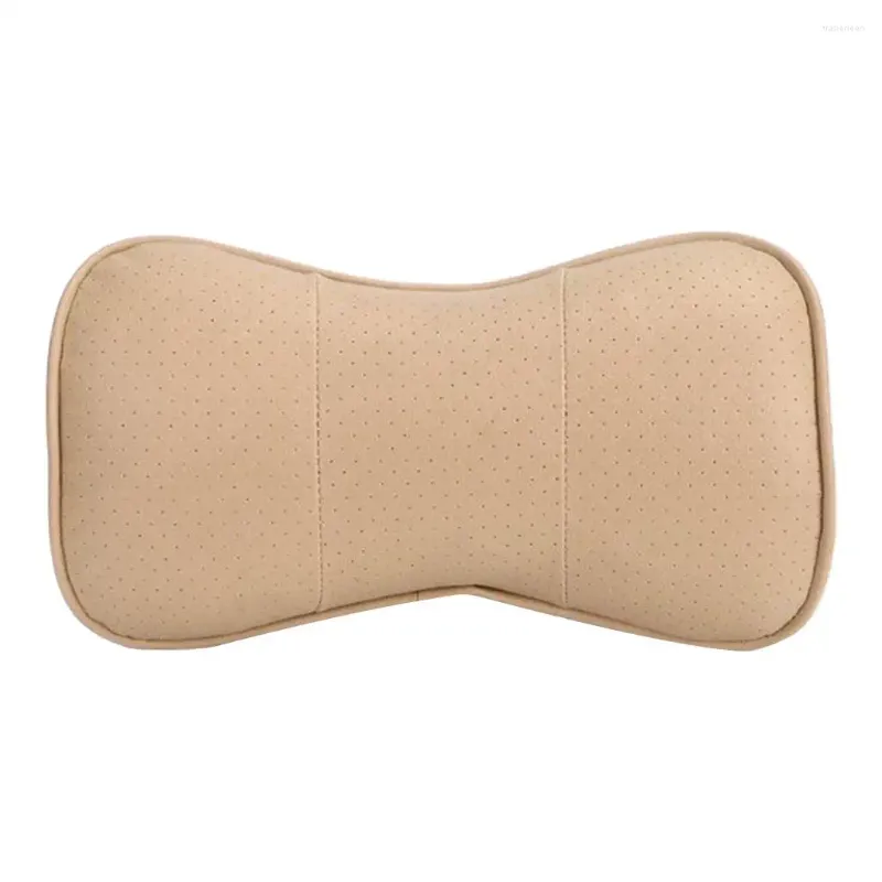 Bilarrangör Pu Leather Auto Seat Pillow Neck Rest Headstöd Bekväm pad tvättbar