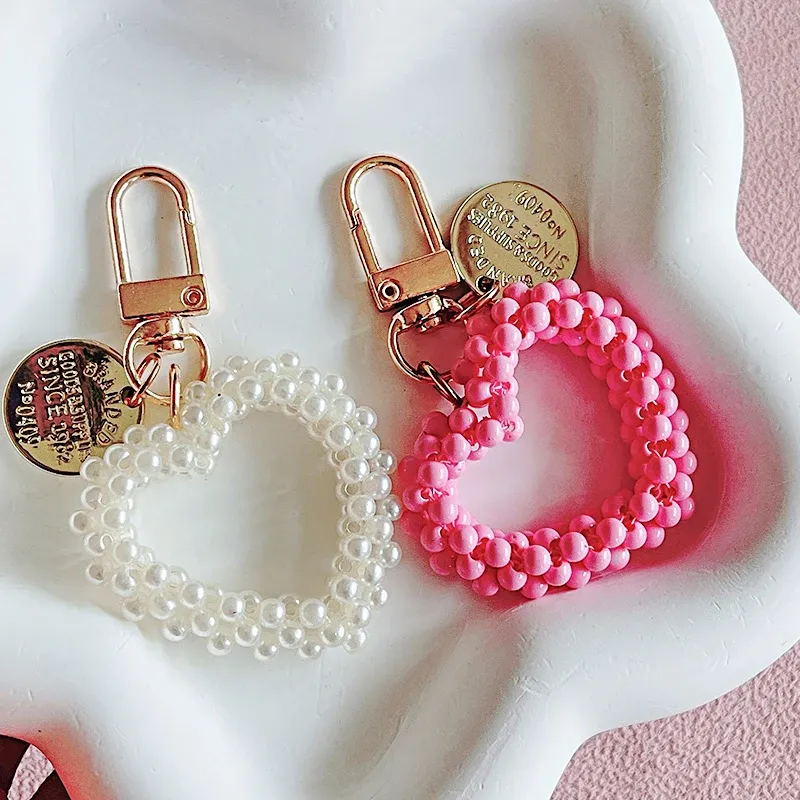 Fashionable Faux Pearl Keychain Jewelry for Women & Girls - Cute Mini ...