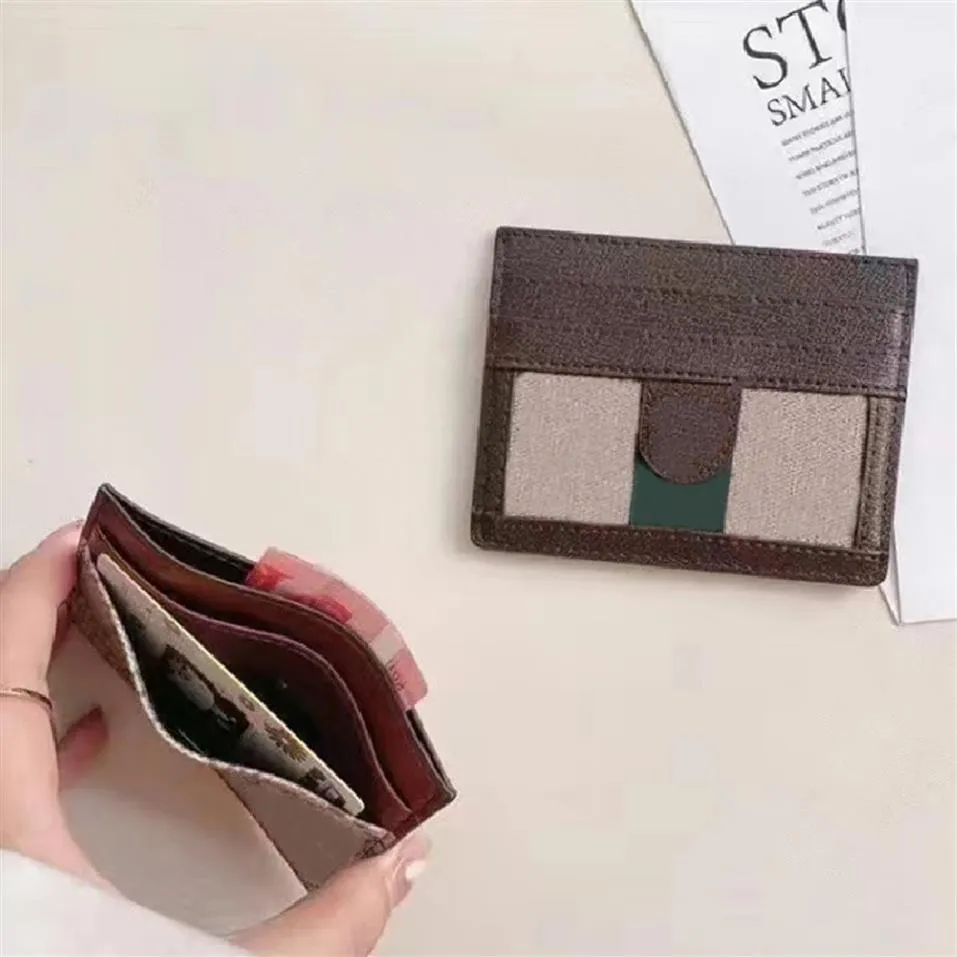 Fashion Mini Card Holders Wallets Purses Designer Wallet Short Card Holder Luxury Clutch Bags Print letters Tiny Purse for Men Wom2115