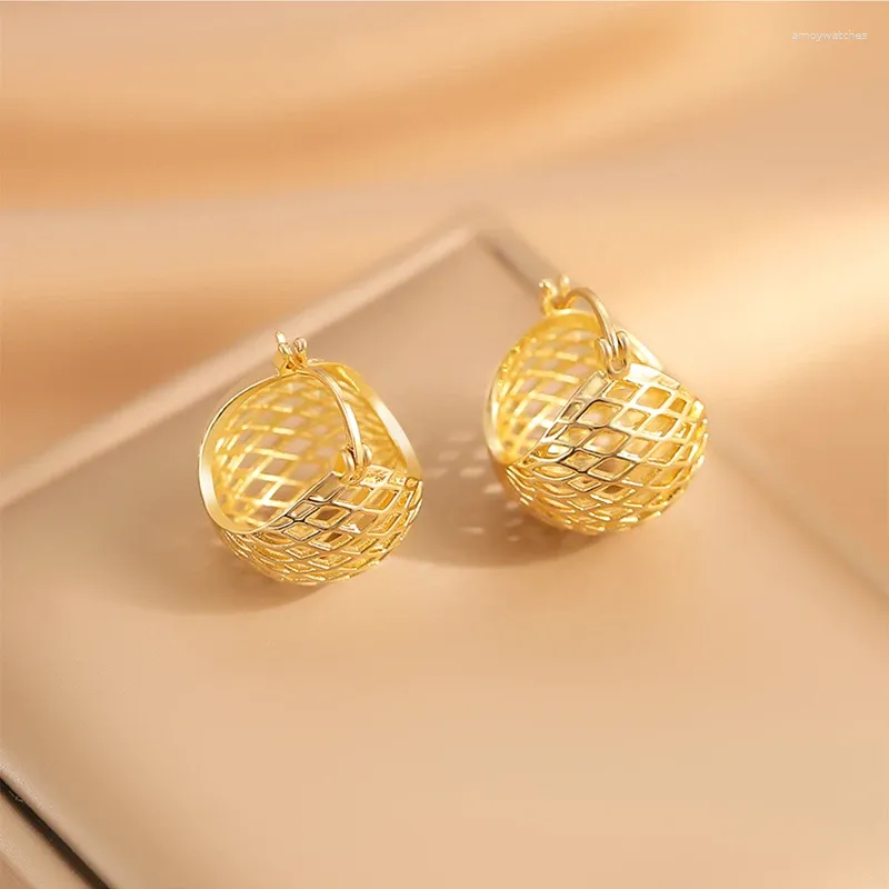 Dangle Earrings Korean Fashion Creative Creative Exquisity Luxury High Quality Hollow Basket Gift Banquet Wedding Women Jewelry 2024