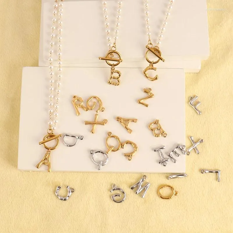 Hanger Kettingen Klassieke Imitatie Parel Ketting Dames Sieraden Cadeau Initial A-Z Letter Sluiting