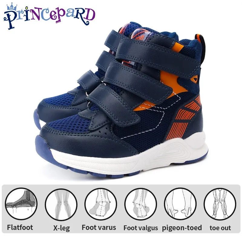 Orthopedische schoenen voor kinderen en peuters Corrigerende sneakers met enkelsteun Behandelen en voorkomen platvoeten en Valgus/Varus 231229