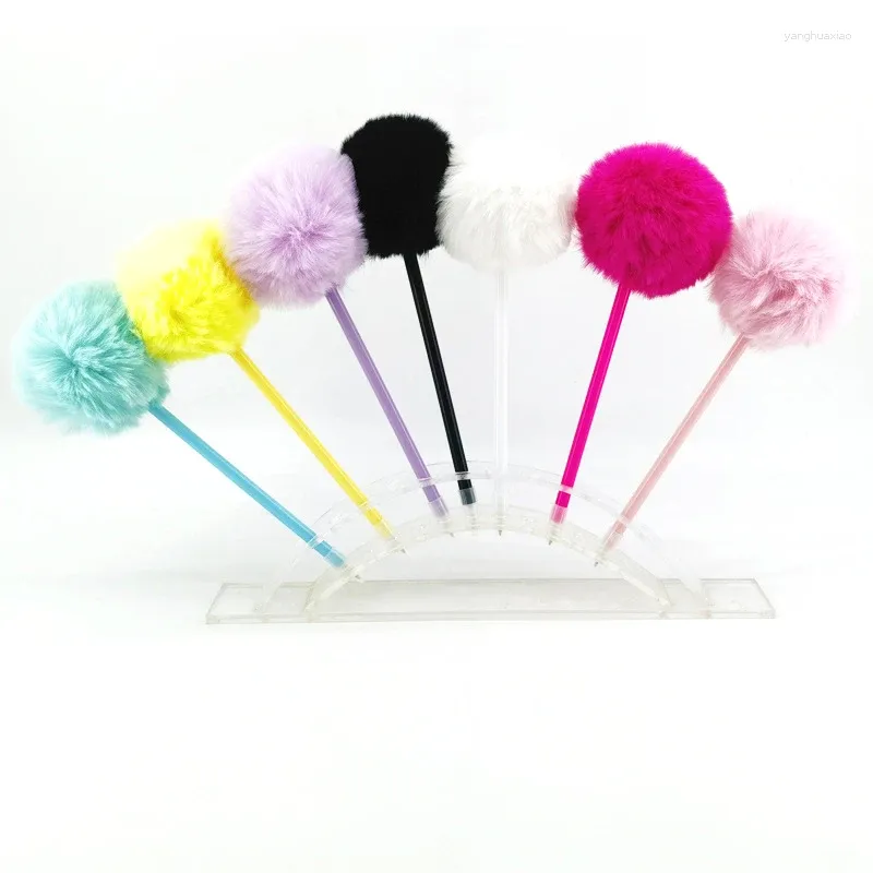 5st Hairy Ball Ball Point Pen 10Colors Holiday Gift Office Student Writing Stationery