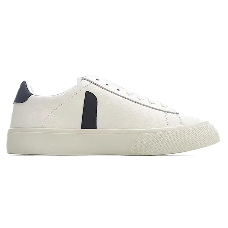 Luxury Casual Shoes Top Leather Canvas Plate Forme Sneakers Campo