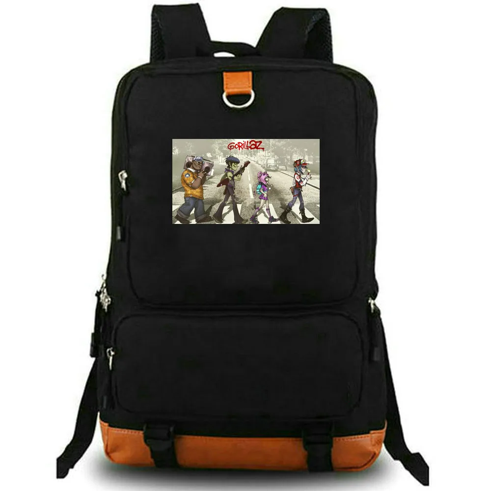 Abbey Road-Rucksack, Gorillaz-Tagesrucksack, klassische Band-Schultasche, Musik-Druck-Rucksack, Freizeit-Schultasche, Laptop-Tagesrucksack