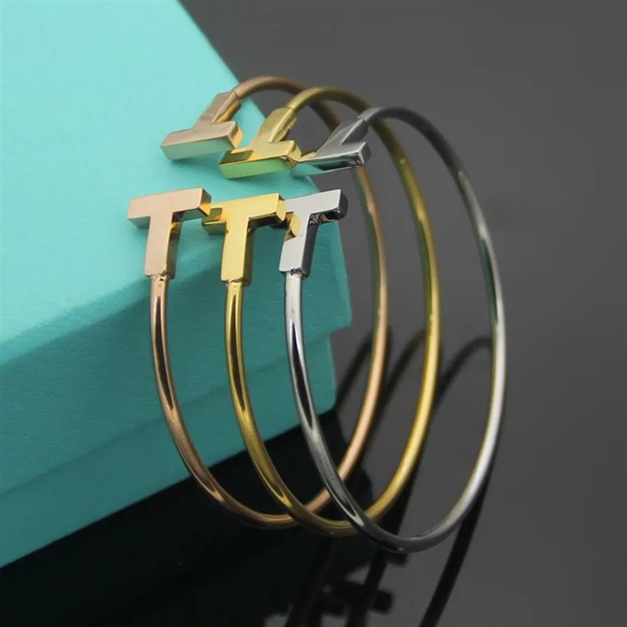 Mulheres designer pulseiras simples alto polido clássico pulseira de luxo marca casal pulseiras249k