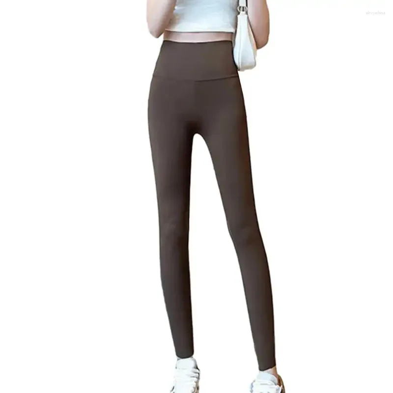 Active Pants Hip Lift Soft Stretchy High midja Kvinnors sport med rumpa-lyftad kompressionstelefonficka för yogamogging